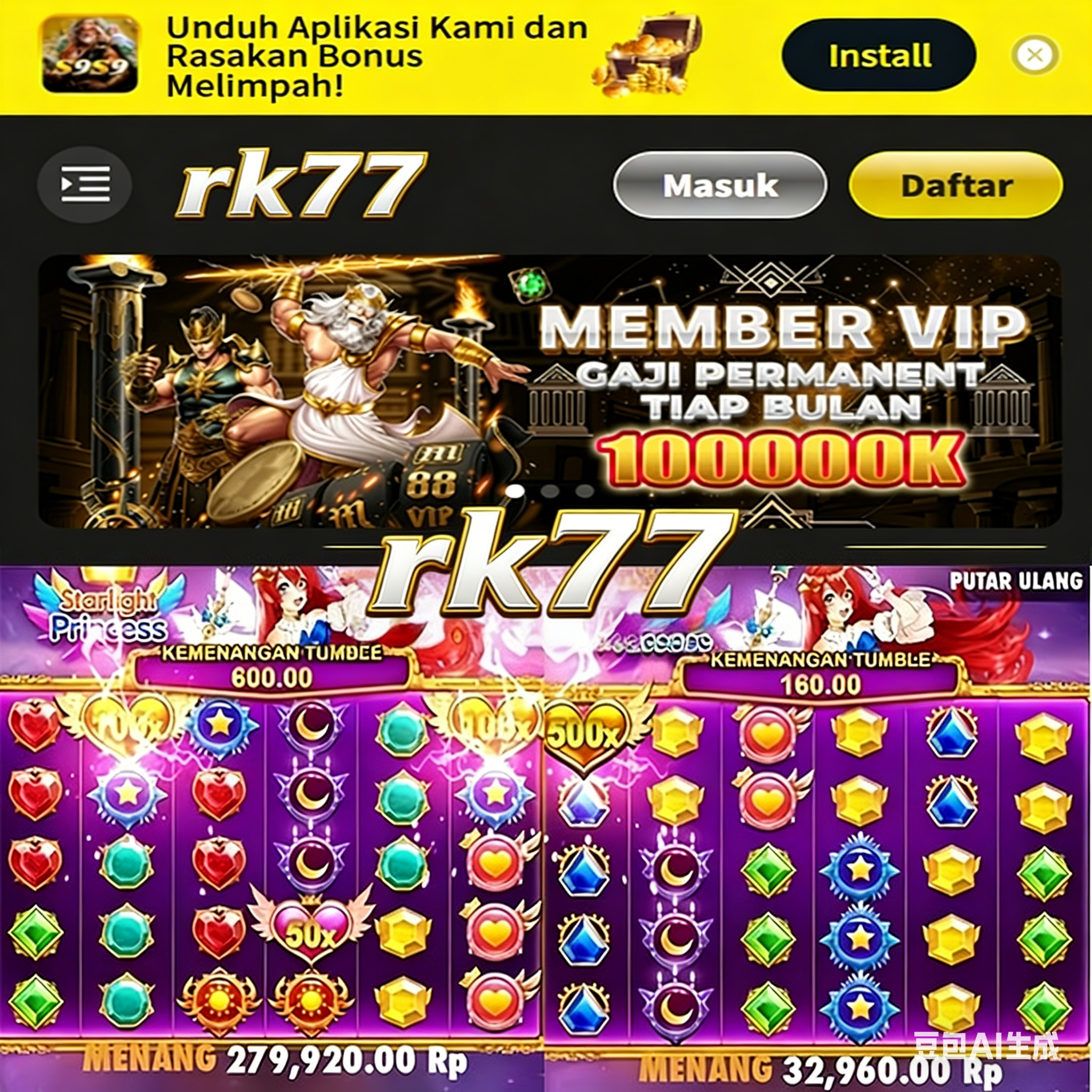 RK77 - Jelajahi Ragam Slot Online dengan Tema Menarik